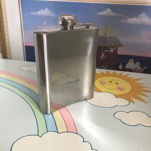 Vintage Hip flask Stainless Steel Winke 7 ounce